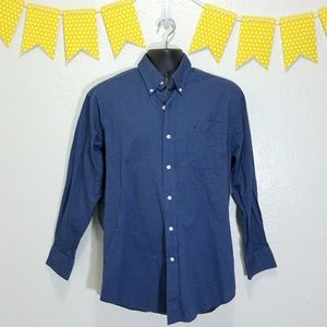 Nautica True Oxford Classic Fit Blue Button Up C3